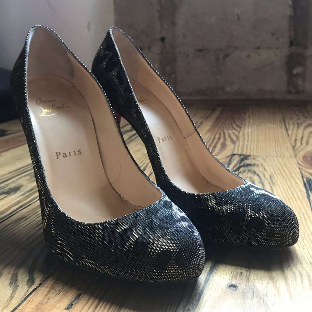 Christian Louboutin Shoes- Fifi 100 Lame